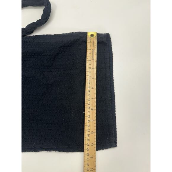 Express Womens Jumpsuit Size Large Black Short Sleeve V-Neck One Piece - Picture 14 of 15